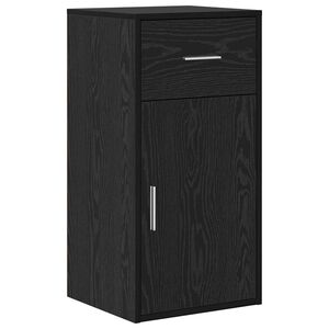 vidaXL Sideboard mit Schubladen Schwarz Eichen-Optik 38 x 34 x 75 cm