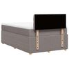 vidaXL Boxspringbett mit Matratze Taupe 120x190 cm Stoff