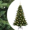 vidaXL K&uuml;nstlicher Weihnachtsbaum mit Weihnachtskugel 120 cm 150 LEDs