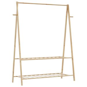 vidaXL Kleiderst&auml;nder mit Ablagen 132x45,5x150,5 cm Bambus