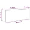 vidaXL Bad-Wandschrank Sonoma-Eiche 80x25x30 cm Holzwerkstoff