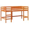 vidaXL Kinderhochbett mit Leiter Wachsbraun 90x190cm Massivholz Kiefer
