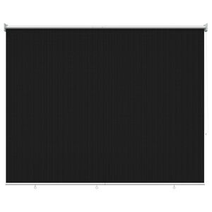 vidaXL Au&szlig;enrollo 90% UV-Block Schwarz 200 x 140 cm HDPE