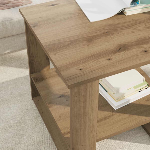 vidaXL Couchtisch Artisan-Eiche 51 x 50 x 50 cm Holzwerkstoff