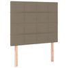 vidaXL Kopfteil Taupe 100x5x118/128 cm Stoff