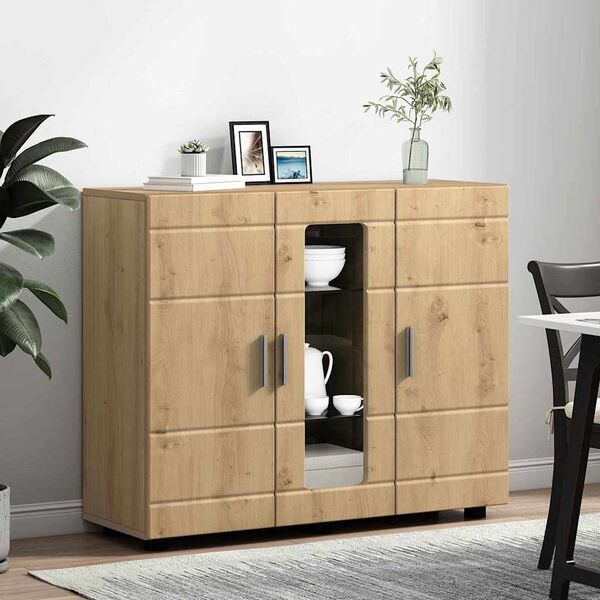 vidaXL Holzschrank Artisan-Eiche 88,5 x 30,5 x 73 cm Holzwerkstoff