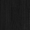 vidaXL Massivholzbett Schwarz 120x190 cm
