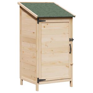 vidaXL Gartenschuppen Natur 59 x 56 x 113,5 cm Massivholz aus Fichte
