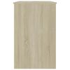 vidaXL Schreibtisch Weiß Sonoma-Eiche 100x50x76 cm Holzwerkstoff