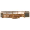 vidaXL Outdoor-Sofagarnitur 6 pcs Natur Massivholz Akazie