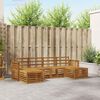 vidaXL Sofagarnituren 6 pcs Natur Massivholz Akazie