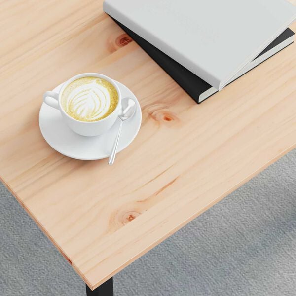 vidaXL Couchtisch Natur 50 x 50 x 36 cm Massives Kiefernholz