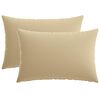 vidaXL Kissenbezug 2 pcs HEERLEN Beige 40 x 60 cm Polyester