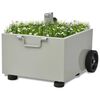vidaXL Bepflanzbarer Sonnenschirmst&auml;nder Blumentopf Grau