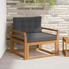 vidaXL Outdoor Mittelsofa Massivholz Akazie Natur