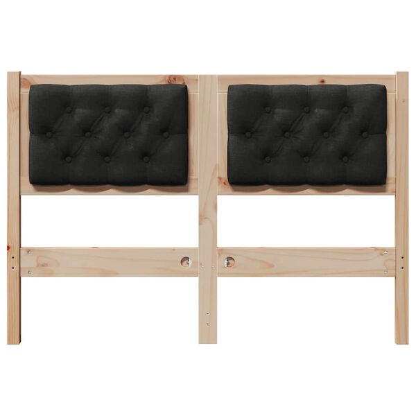 vidaXL Kopfteil Sonstiges Braun und Schwarz 120 cm Massivholz Kiefer