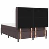 vidaXL Boxspringbett mit Matratze Dunkelbraun 200 x 160 cm Stoff