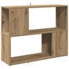 vidaXL B&uuml;cherregal/Raumteiler Artisan-Eiche 80x24x63 cm