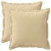 vidaXL Kissenbezug 2 stk. HOUTEN Beige 40 x 40 cm Polyester