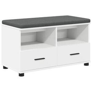 vidaXL Flurbank Wei&szlig; 80 x 38 x 46 cm