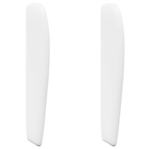 vidaXL Kopfteil Ohr Wei&szlig; PVC
