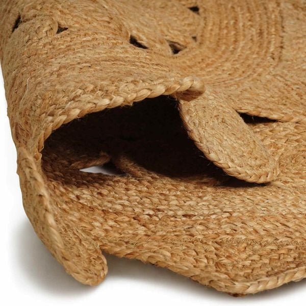 vidaXL Bereichsteppiche Rechtwinklig Braun &Oslash; 210 cm Jute