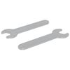 vidaXL Spanner 2 pcs Silber 10 mm Eisen