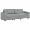 vidaXL 3-Sitzer-Sofa Hellgrau 180 cm Stoff