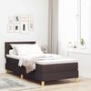 vidaXL Boxspringbett mit Matratze Dunkelbraun 80 x 200 cm Stoff