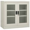 vidaXL B&uuml;roschrank Hellgrau 90x40x90 cm Stahl