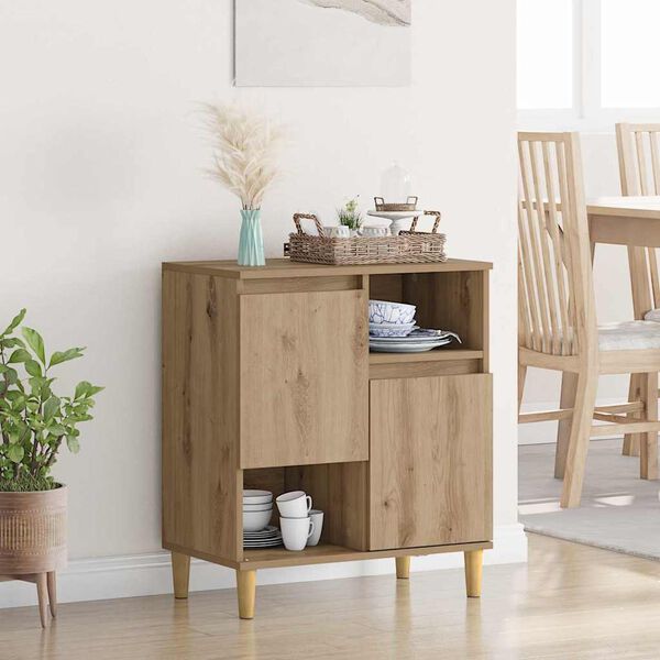 vidaXL Sideboard Artisan-Eiche 35 x 60 x 70 cm Holzwerkstoff