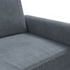 vidaXL 2-Sitzer-Sofa Dunkelgrau 140 cm Samt