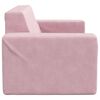 vidaXL Kindersofa 2-Sitzer Rosa Weich Plüsch