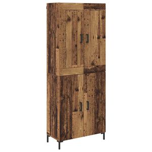 vidaXL Highboard 2 pcs Altholz Holzwerkstoff