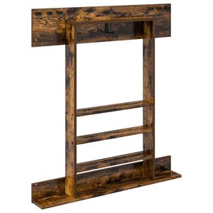 vidaXL Billardqueue-St&auml;nder Holzwerkstoff 93 x 12 x 103 cm Raucheiche