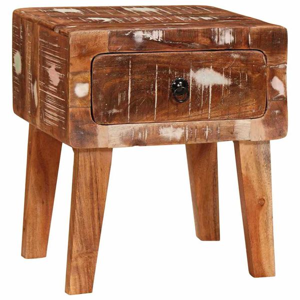 vidaXL Beistelltisch Braun 40 x 32 x 46 cm Massives upgecyceltes Holz