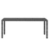 vidaXL 9-tlg. Garten-Essgruppe Poly Rattan Grau