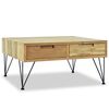 vidaXL Couchtisch 80x80x40 cm Massivholz Teak