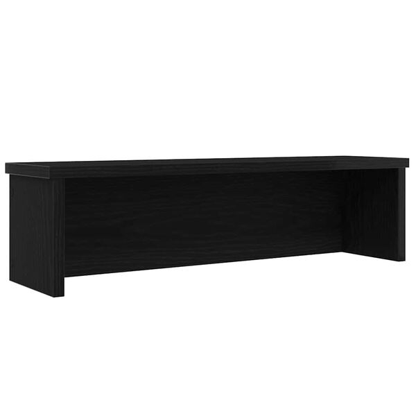 vidaXL K&uuml;chenregal Stapelbar Schwarz 50x15x16 cm Holzwerkstoff