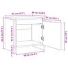 vidaXL Nachttisch Altholz 45 x 34 x 44,5 cm Holzwerkstoff