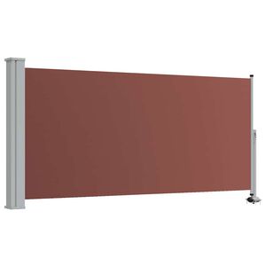 vidaXL Ausziehbare Seitenmarkise 120x300 cm Braun