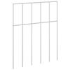 vidaXL Gartenzaun-Paneel 24 pcs Verzinkter Stahl Silber