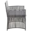 vidaXL 4-tlg. Garten-Lounge-Set mit Auflage Poly Rattan Anthrazit