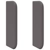 vidaXL Kopfteil Ohr 2 pcs Grau 40 x 16 x 5 cm Sperrholz und Kunstleder