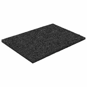 vidaXL Gummigranulat-Patiopad Schwarz 6 x 9 x 0,3 cm Gummi