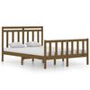 vidaXL Massivholzbett Honigbraun 120x190 cm