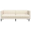 vidaXL 3-Sitzer-Sofa Leinen