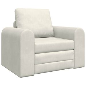 vidaXL Schlafsofa Creme 98 x 71 x 83 cm Samt
