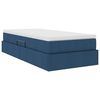 vidaXL Aufbewahrungsbett mit Matratze Blau 90 x 190 cm Polyester