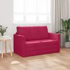 vidaXL Schlafsofa 110cm Weinrot Samt